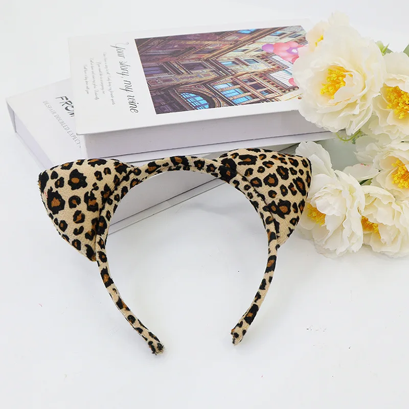 หน้ากากครึ่งหน้าลายเสือดาว สำหรับงานฮาโลวีน งานเต้นรำ หูแมว (ขนมปังรูปหูแมว) ที่คาดผม ผ้าปิดตา อุปกรณ์ประกอบฉากงานปาร์ตี้