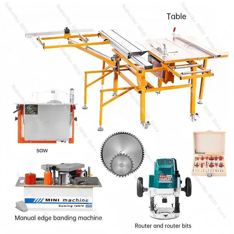 Easy Operate Folding Portable Sn Tools Wood Cutting Machine Multifunction Sliding Table Saw Machine Woodworking