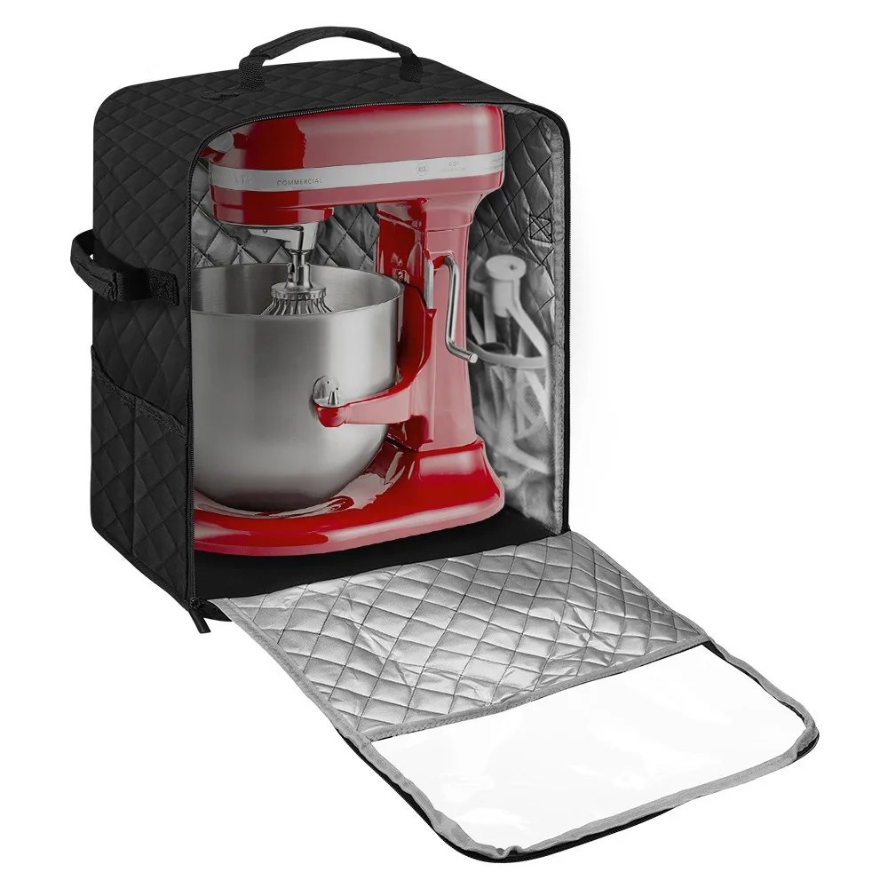 Cubierta antipolvo para mezclador de ayuda de cocina, impermeable, multibolsillos, organizador de mezclador, bolsa organizadora, cubierta duradera para batidora de pie