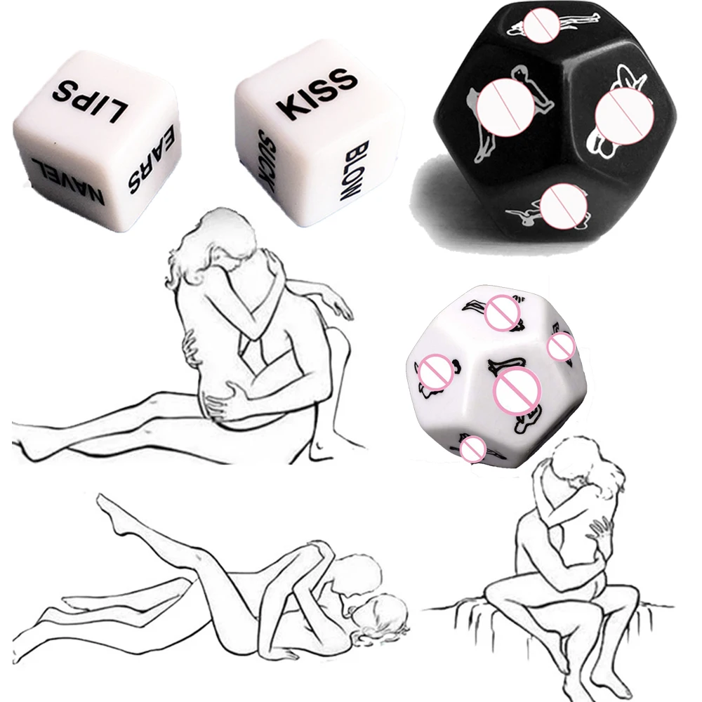 Bdsm Adult Games 12 Sides Sex Dice Sexual Love Toys Bondage Erotic Accessories Posture Dice Sexy Toy for Couples Women Men Gay