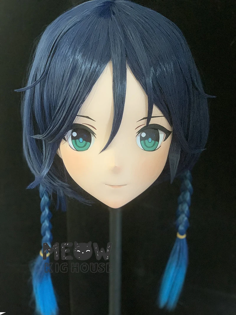 

Маска кигуруми (MEO535) ручной работы, настраиваемая, с полной маской, с замком, для кроссдрессинга, от мужчины к женщине, в стиле японских аниме и игровых персонажей