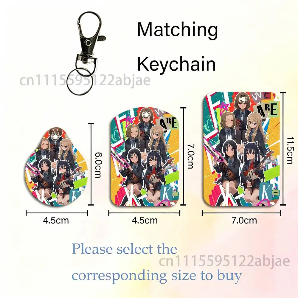 K-K ON Card Keychain Fashion Pendant Bag ID Door Card Case Bus Card Cute Adult Scratch Resistant