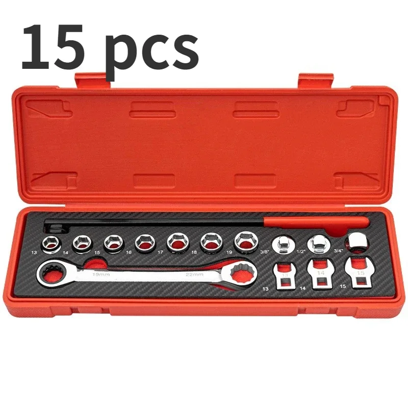 

Allsome Ratcheting Serpentine Belt Tool Set Extension rod adjustable disassembly special auto repair tools