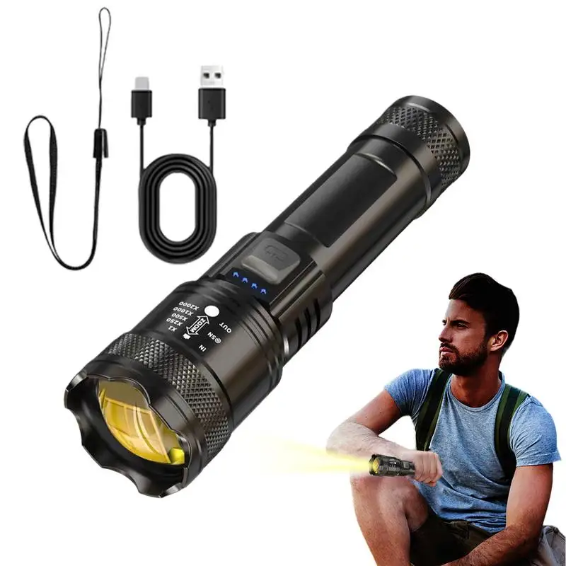 Led Flashlight Rech…