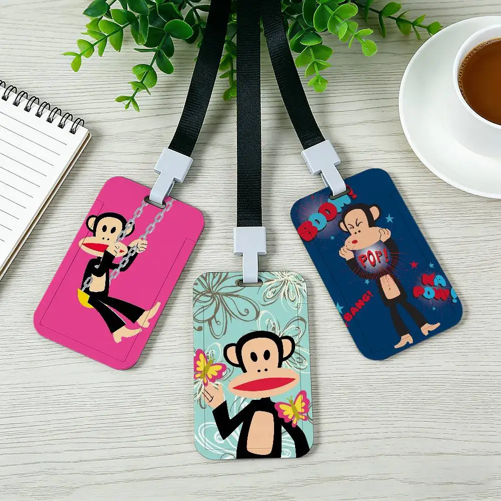 Fashion P-Paul F-Frank Card Cover Bag Business Work Name Card Badge Holders Unisex Credit Card Business Bus ID Holder Case