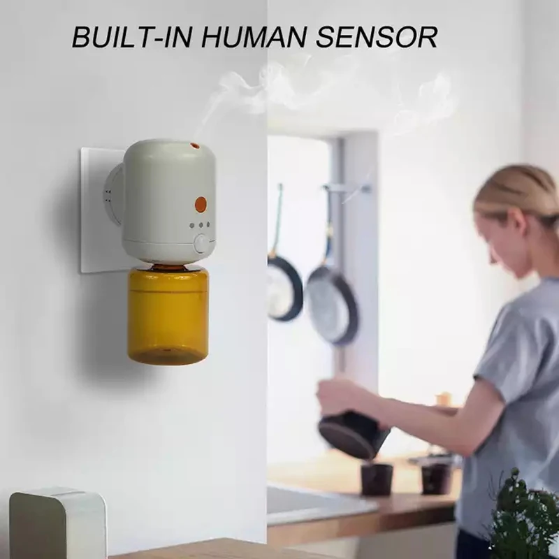 Difusor de pulverización eléctrico para habitación, difusor de aceite esencial montado en la pared, Mini difusor de aromaterapia inteligente portátil, 130ml