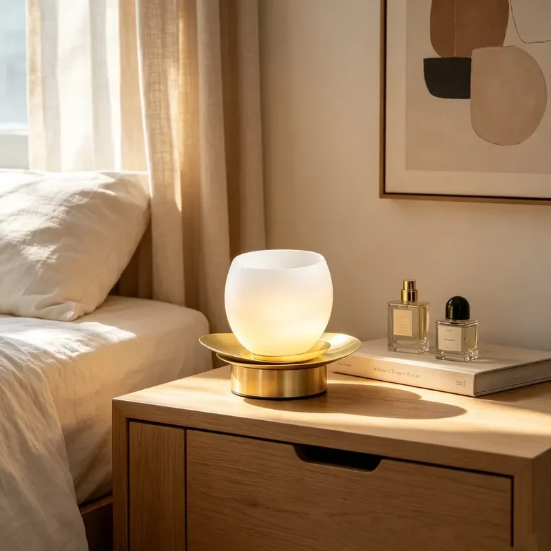 Original Design Handmade Glass Desk Lamp l Hotel Study Bedroom Bedside Table Lamp Decoration