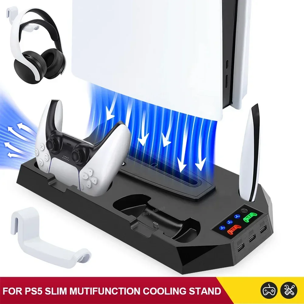 Thumbnail 3 - #13 Low Cost PS5 Vertical Stand With Fan That Work
