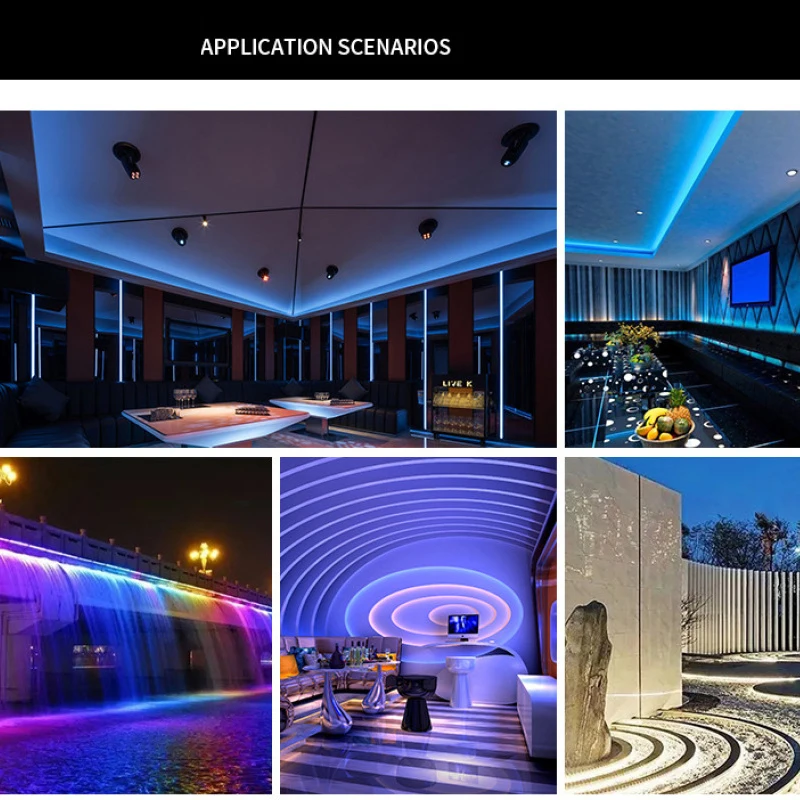 LEDストリップライト,リボンライト,フレキシブル,3, DC 12v,ws2811,5050,外部