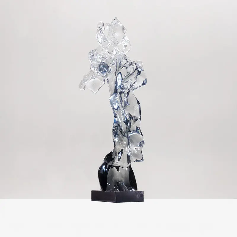LMM large transparent Taihu stone ornament vertical height slender entrance niche Lingbi stone