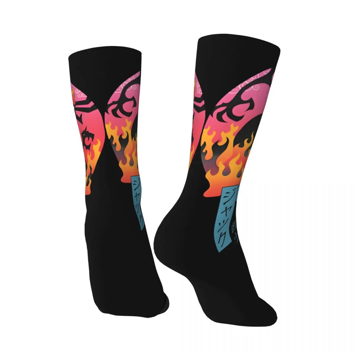 Vintage Jack Wave Men's compression Socks Unisex Samurai Jack Harajuku Seamless Printed Novelty Crew Sock