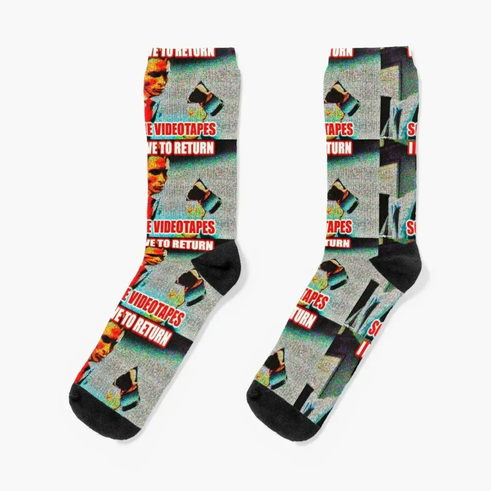 Return Those Videotapes Socks kids tennis sport Designer Man Socks Women's