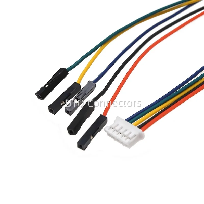 5Pcs PH2.0 to Dupont line electronic wire-2P/3P/4P/5P/6 Pin To 2.54mm Dupont Male/Female Wire Connector Color Cable