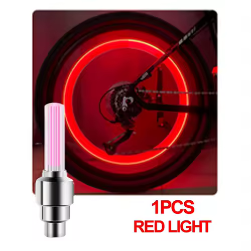 LED Bicycle Valve Light, Neon Bicycle Spoke Light, Bicycle Tire Valve Light, Night Riding Warning Light Bicycle Accessories - Image 10