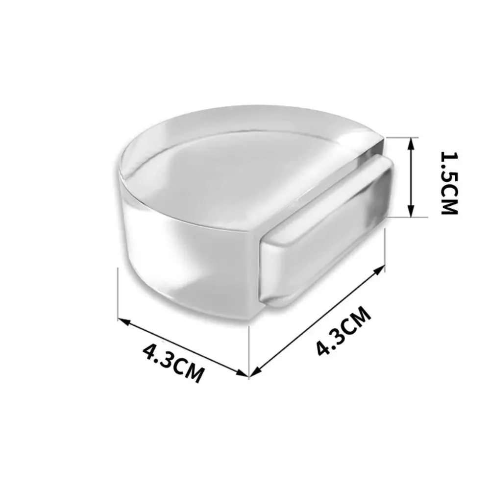 Rolha de porta transparente autoadesiva, não perfurada, espessada, silicone, leve, bloco de porta de pvc, piso