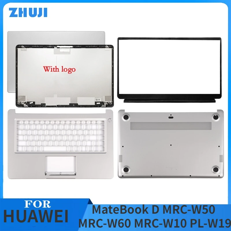 

NEW Original For HUAWEI MateBook D MRC-W50 MRC-W60 MRC-W10 PL-W19 Laptop LCD Back Cover Front Bezel Palmrest Bottom Case 15.6"