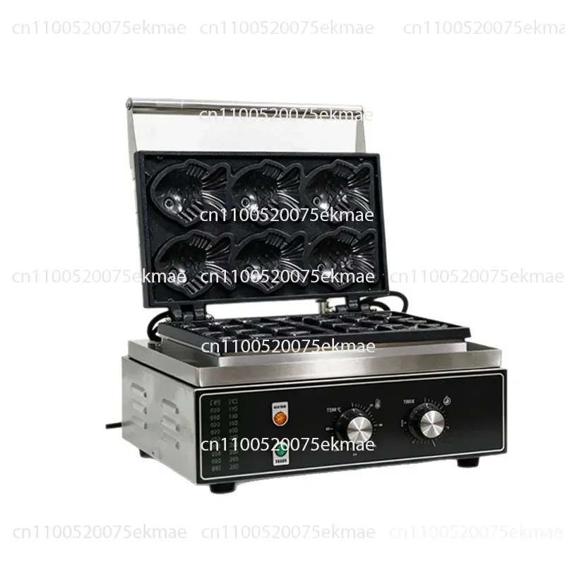 6 Six-hole Electric Heating Snapper Burner Gas Small Fish Cake Fish-shaped Machine Stall Snack Equipment Electric