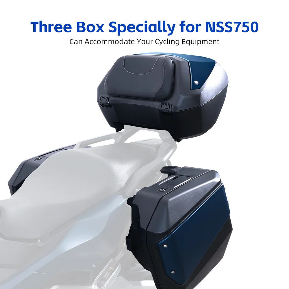 Speedance for Honda NSS750, 3-Piece Luggage Set, Side & Tail Boxes, Damage-Free Mount, Quick Release & Install, Waterproof