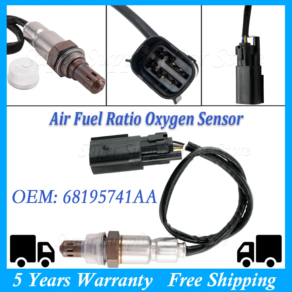 

New 1PC Air Fuel Ratio Oxygen Sensor Upstream For Jeep Cherokee Renegade Ram ProMaster City 2.4L 2015-2017 68195741AA