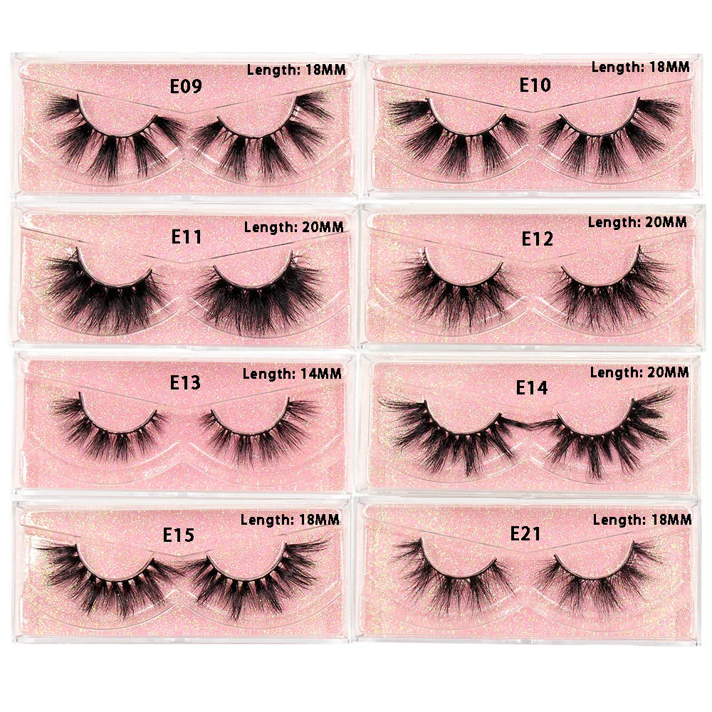 30 Pairs/Pack Eyelashes 3D Mink Lashes With Tray No Box Hand Made Full Strip Lashes Mink False Eyelashes Makeup eyelashes Fluffy