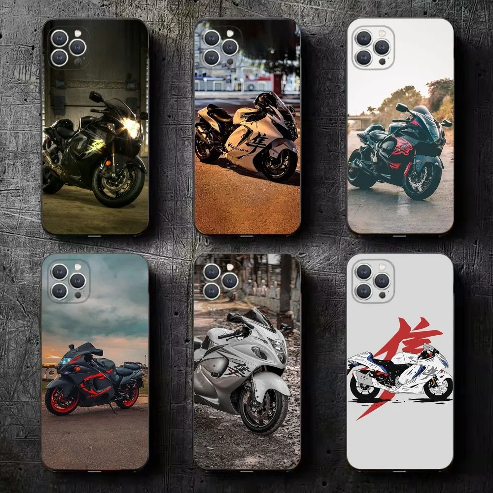 Hayabusa GSX 1300 R  Phone Case For iPhone 16,15,14,13,12,11,Plus,Pro Max,XS,X,XR,SE,Mini,8,7 Soft Silicone Black Cover