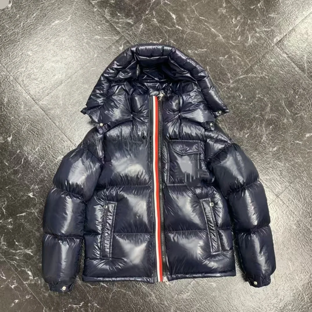 Montbeliard Farbstreifen-Webgürtel, elegante Daunenjacke im Pendelstil, Kupfer-Ammoniakfaserstoff, ultradicker Damenmantel