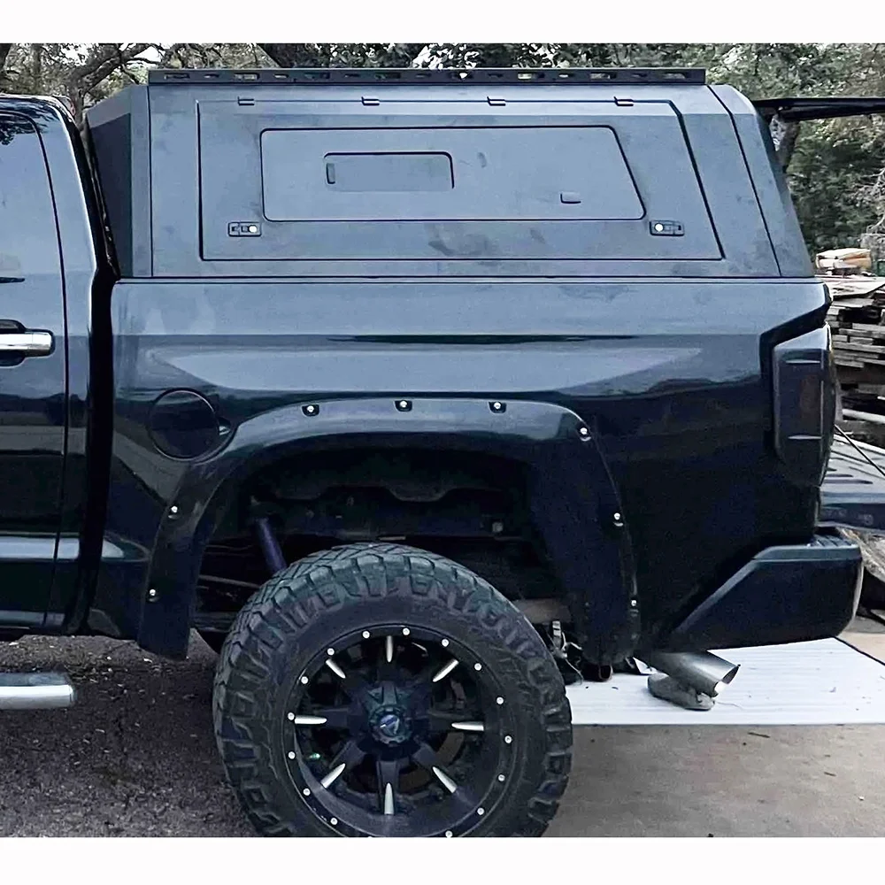 Customized truck off road camper shell fit for 2009-2023 Toyota Tundra steel heavy load for tent truck cap