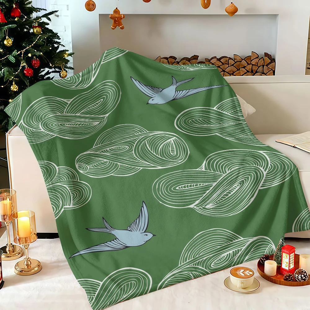 Dinosaur Jurassic Animal Flannel Blanket Soft Fuzzy Plush Cozy Warm Throw for Sofa Bed Couch Home Decor Gifts