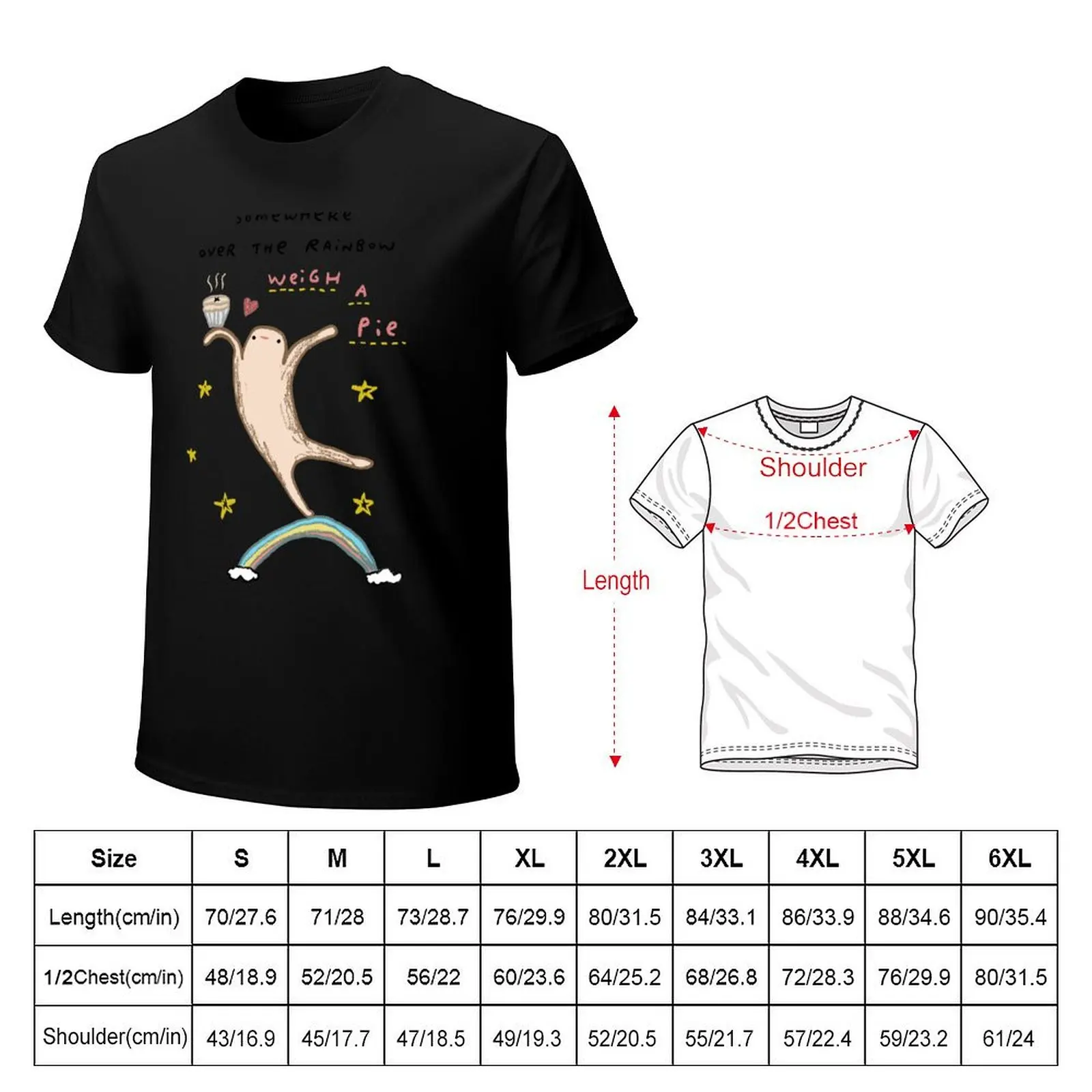 Honest Blob - Weigh a Pie T-Shirt Plus Size Everyday Tee Shirt