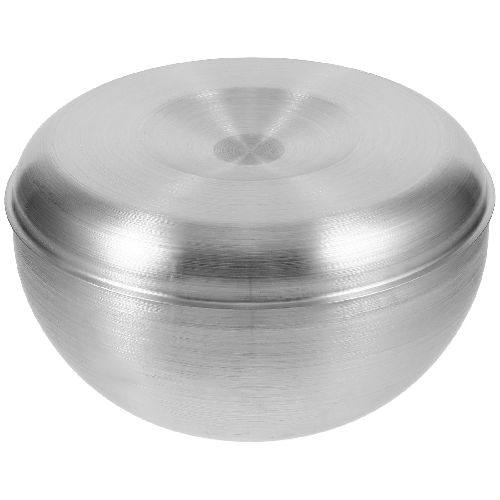 

Stainless Steel Rice Bowl Large Bowls Kitchen Food Metal Cereal Salad Double Layer Household