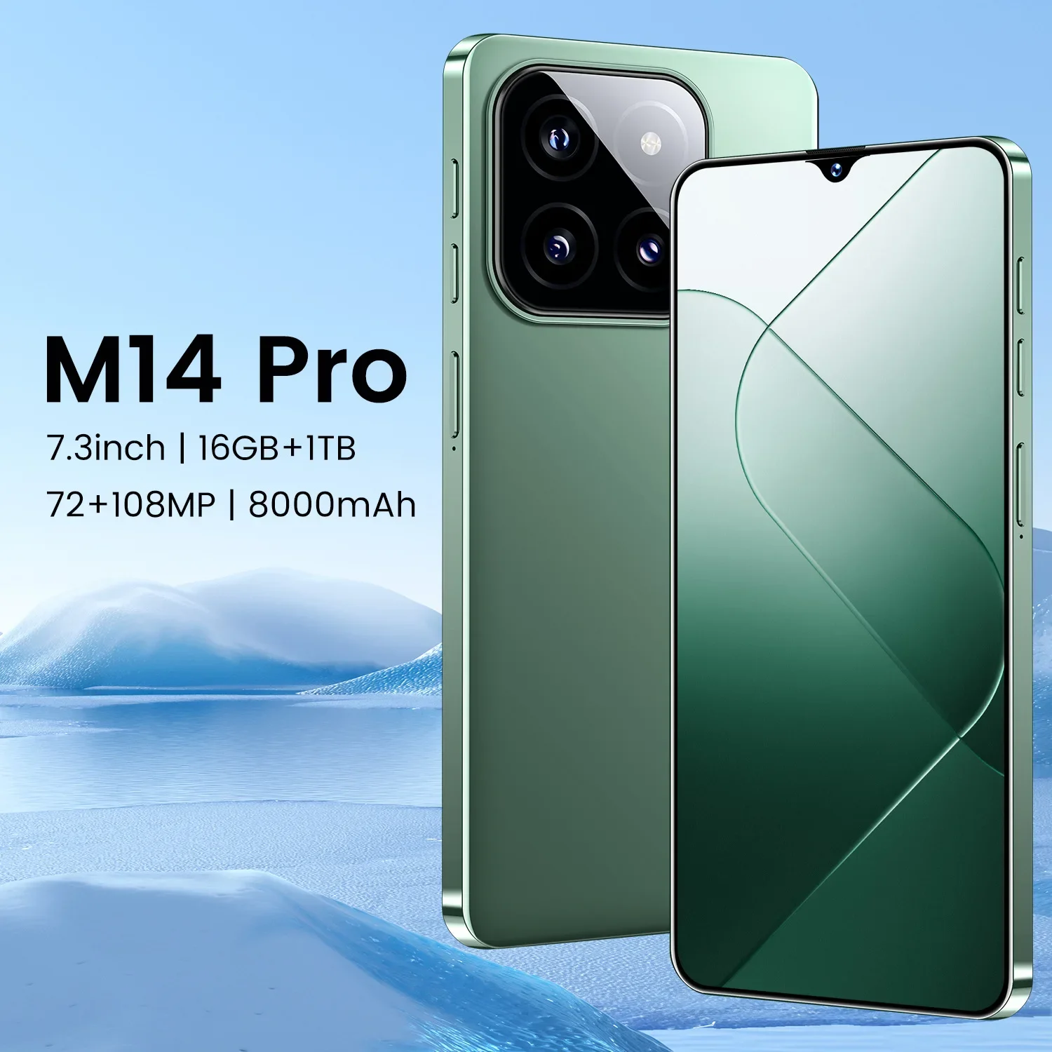 Hot Selling M14 Pro Mobile Phone Large Screen HD Versão Global Smartphone Android Cheap Phone Celulares S23 S22 Ultra 11t Pro