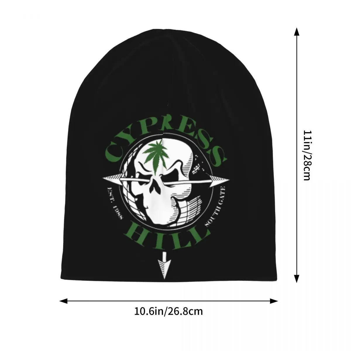 Cypress Hill Kronologik Cap Goth Unisex Outdoor Skullies Beanies Hat Spring Warm Head Wrap Bonnet Hats