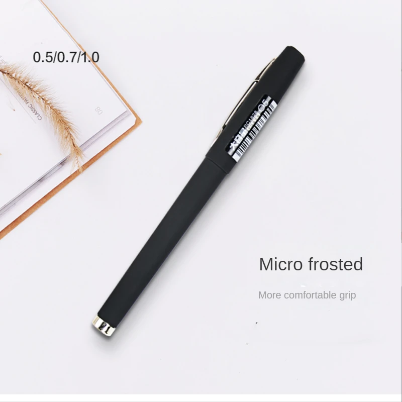 11Pcs/Set Gel Pens Gel Pen Bullet Tip Large Capacity 0.5/0.7/1mm Black Writing Neutral Pen School Office Supplies Stationery