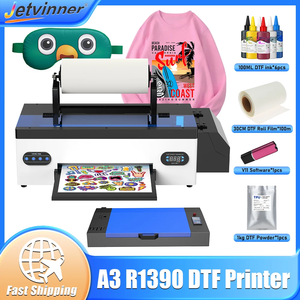 

Принтер A3 DTF для Epson R1390, печатная машина для футболок, прямой принтер для переноса пленки, для одежды, ткани impresora dtf a3