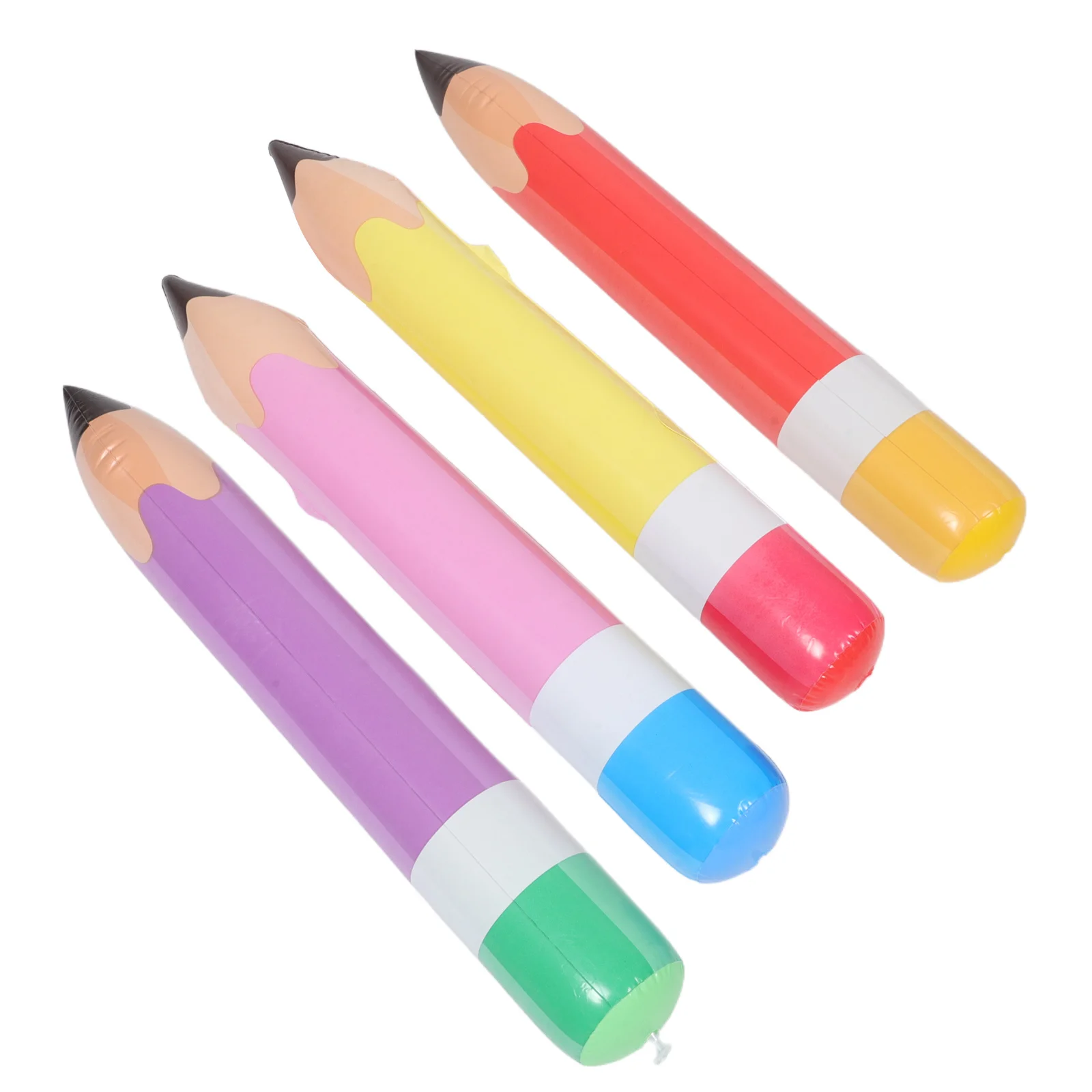 

4 Pcs School Supplies Blow Pencil Balloon Extra Large Inflatable Classroom Party Decorations