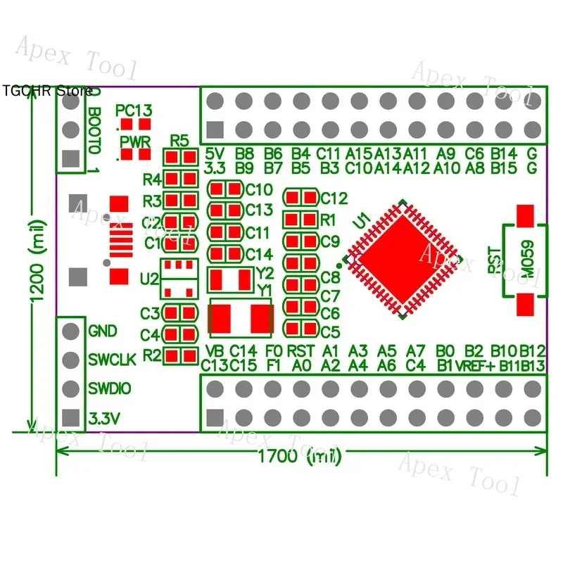 Stm32g491 Core Board Stm32g491ceu6 Minimum System-m4 Development Board