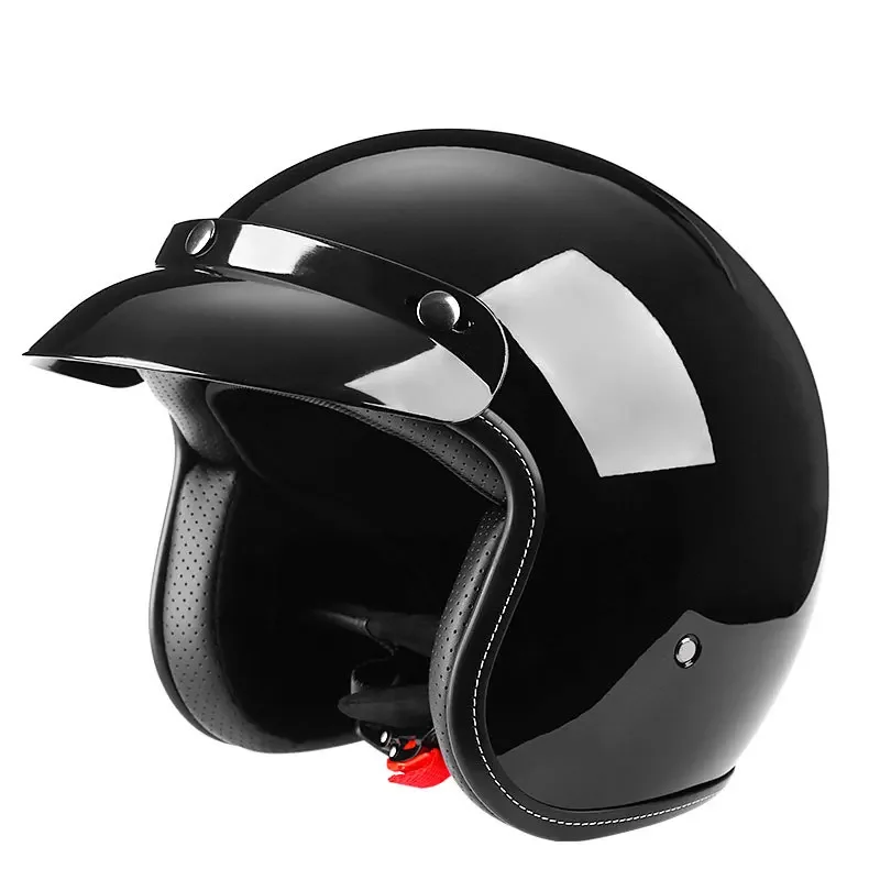 Retro motorcycle casco 3/4 open face helmet cafe racer helmet chopper capacete