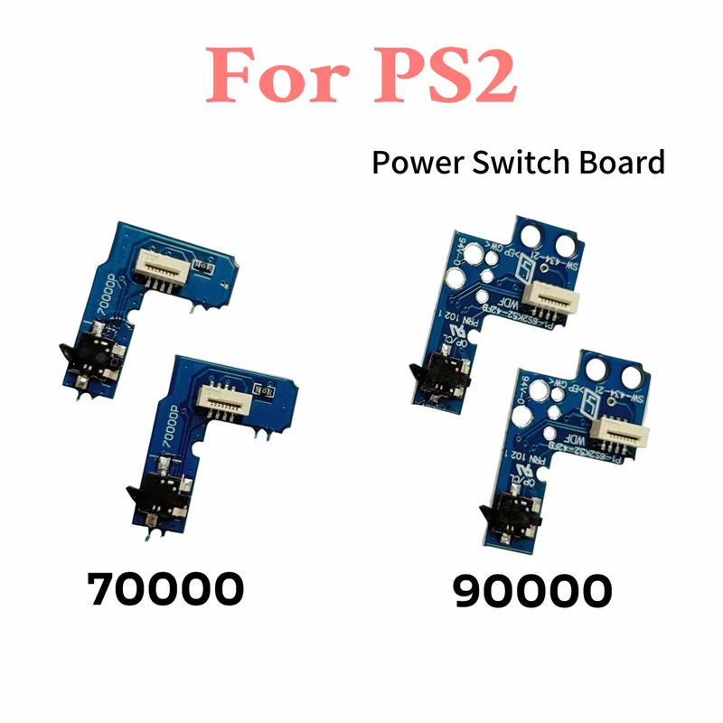 20 قطعة لوحة توزيع الطاقة ل PS2 7 واط 9 واط ل PS2 سليم 70000 75000 90000 مفتاح الطاقة تشغيل/إيقاف لوحة دارات مطبوعة لعبة وحدة التحكم إصلاح جزء