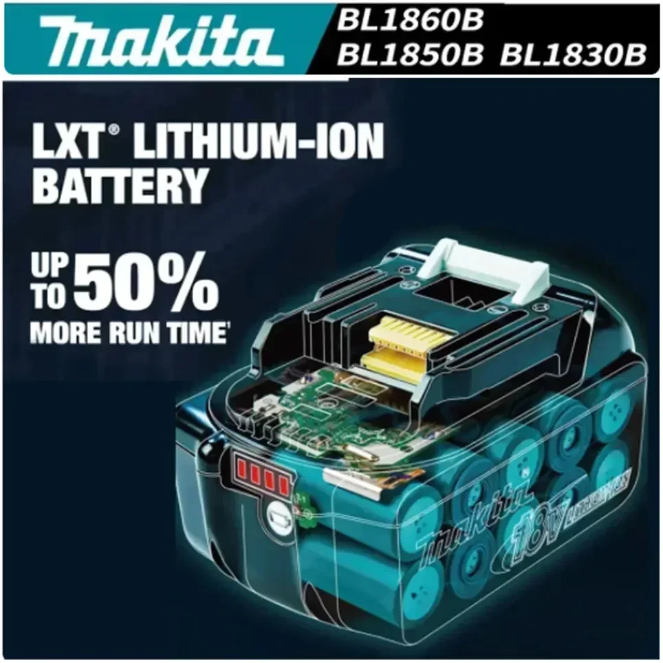 Original 18V 6Ah Makita Power Tool Rechargeable Li-ion Battery 18V Drill Replacement Batteries BL1830 BL1840 BL1850 BL1860B