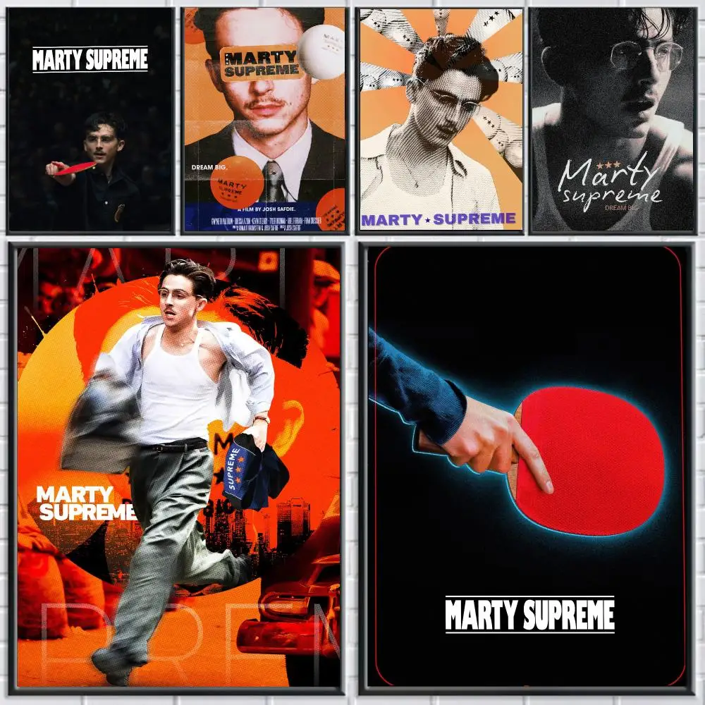 classic movie M-Marty Supreme-E Poster Peel and Stick Wall Art for Cafe Office Bar and Home Decoration