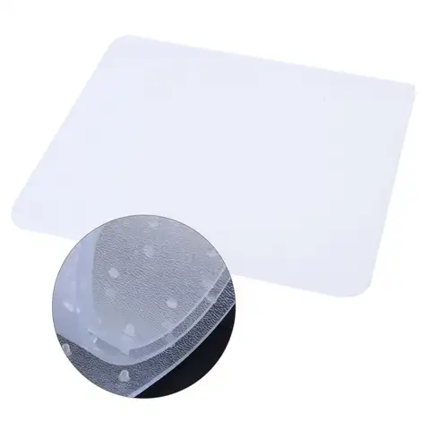 Rectangular Chair Mat for Carpet Transparent Floor Protector Cover Skid Resistant Studded Bottom Home Office Decoration