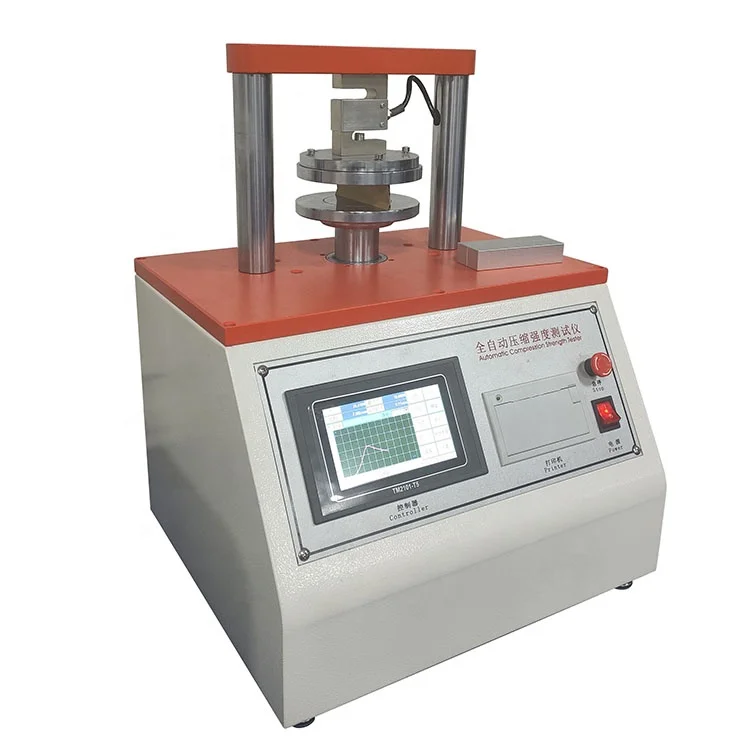 Touch Screen Automatic Compression Strength Tester Paper Crushing Strength Tester Burst Test Machine