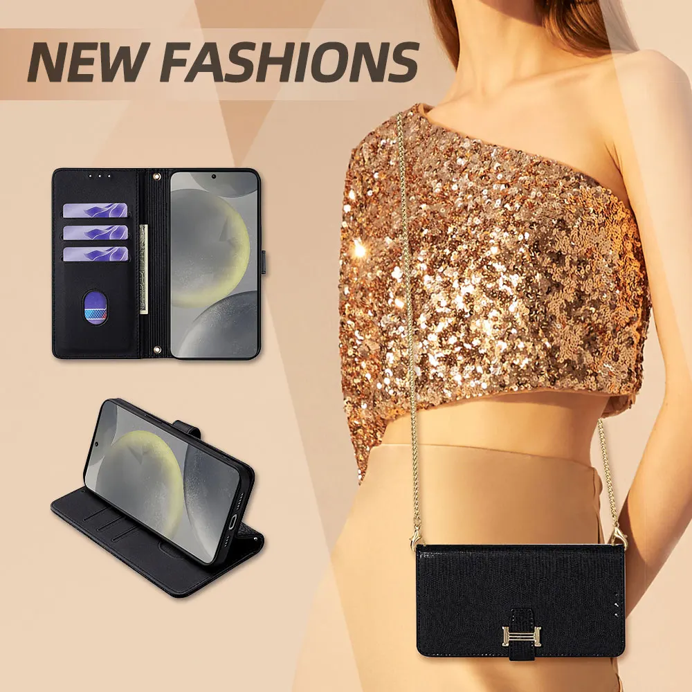 Leather Flip Cover with Card Slots For Samsung A02 A32 A72 A52 A12 A32 M32 A42 M51 A21S A31 Leather Hanbag Shockproof Flip Cover