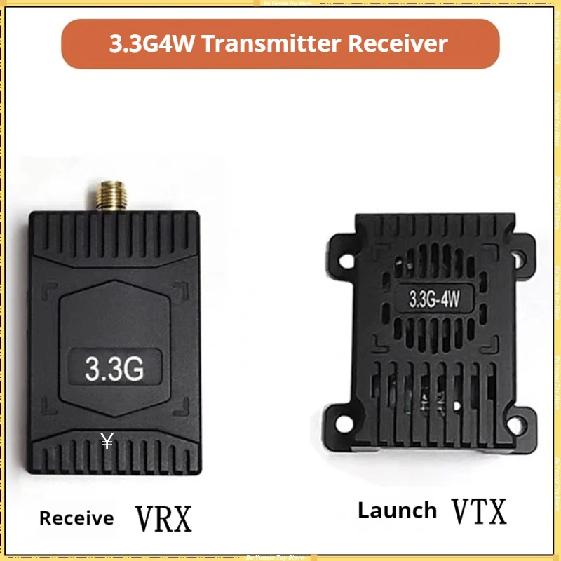 

RTF 3.3G 4W VTX Image Transmission Transmitter 3.3G VRX Receiver DIY Glider Crossover Accessories