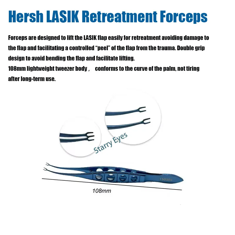 Titan LASIK Pinzette Perone LASIK Flap Pinzette Augenchirurgische Instrumente
