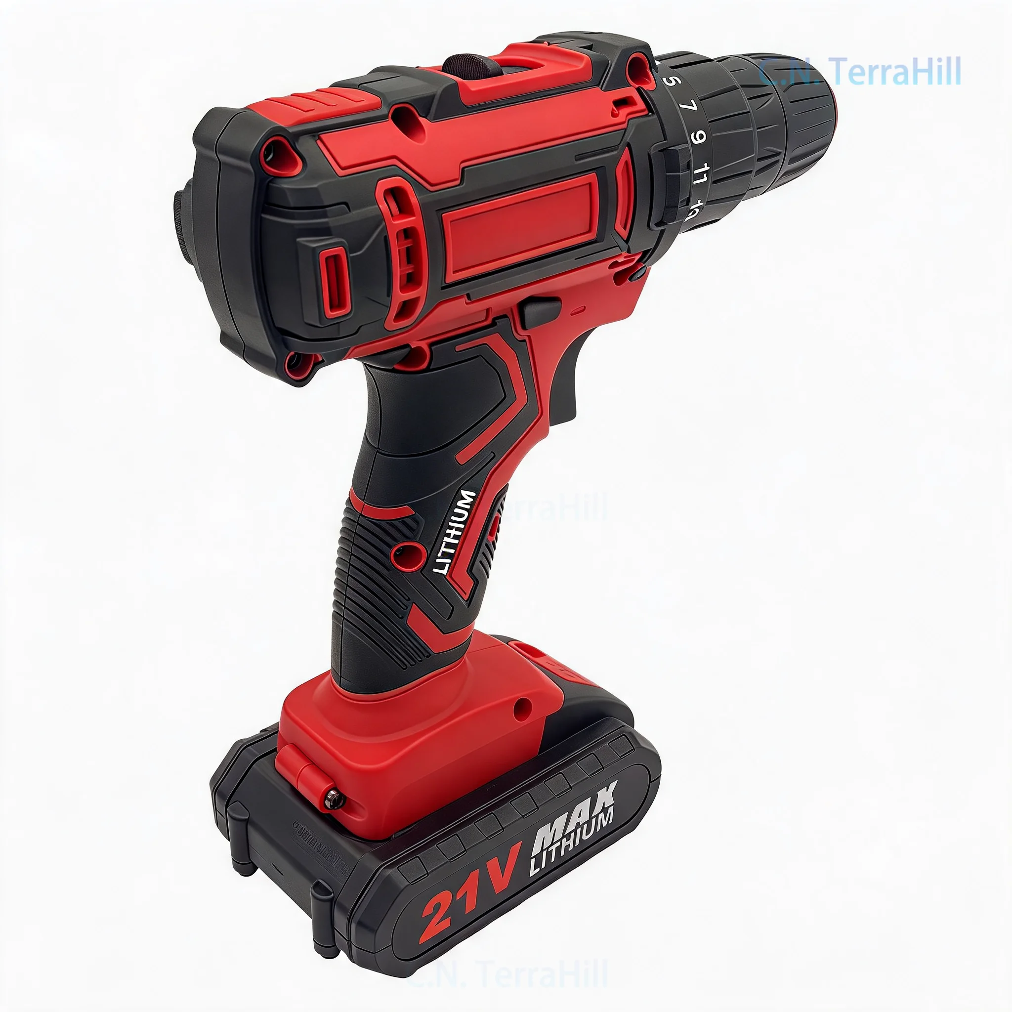 Cordless Electric Screwdriver Drill Set, 21V Lithium-Ion Power Drill with Variable Speed, Multi-Function Hand Drill for Home Use