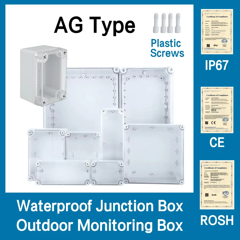 AG Type Waterproof DIY Housing Instrument Case ABS Plastic Project Box Storage Case Enclosure Boxes Electronic Supplies