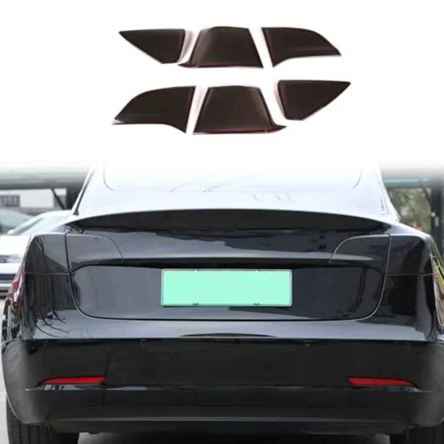 

Car Rear Tail Light Cover Tail Lamp Shell Shade Compatible with Tesla Model 3 Model Y 2016-2022 Smoked Taillight Shell Trim Cov