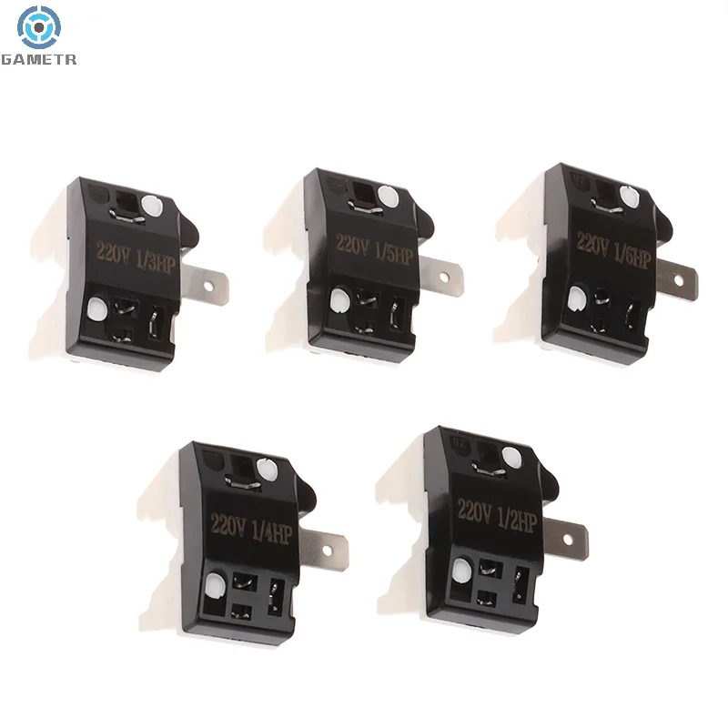 1PC QP1/2 1/3 1/4 1/5 1/6HP Starter Relay 1 Pin Refrigerator Starter Relay Refrigerator Overload Protector For Refrigeration