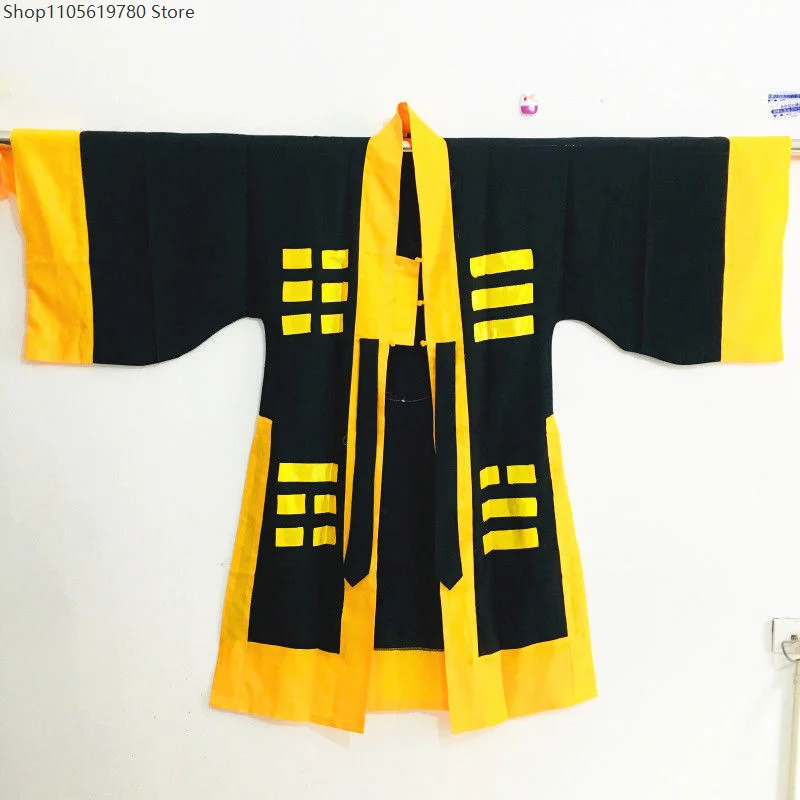 Traditional Chinese Taoist Robes Adults Priest Costumes Ancient Costume Martial Arts Clothes Taoism Gown Uniforms With Whisk Hat